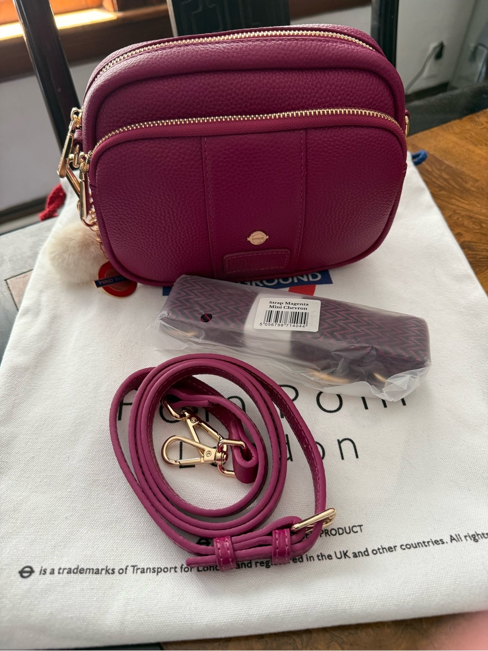 Pom Pom London Original Bag Metropolitan Line Magenta